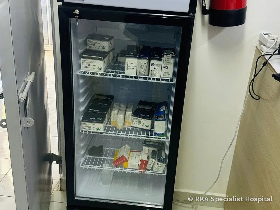 Laboratory equipment at RKA Specialist Hospital