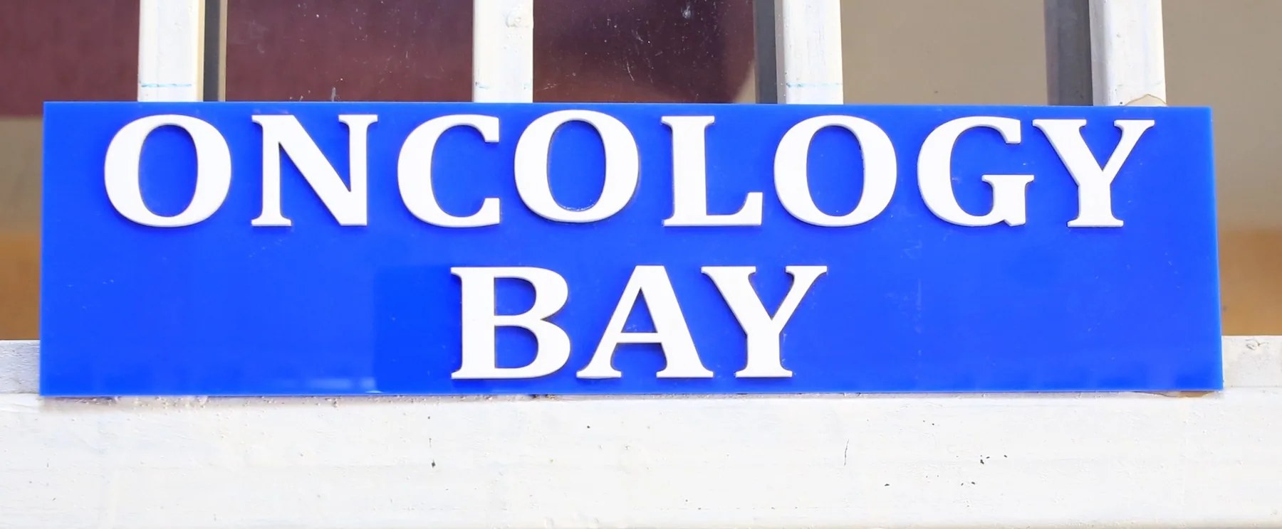 Oncology Bay signage at RKA Specialist Hospital
