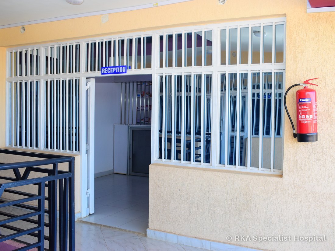 Hospital entrance corridor at RKA Specialist Hospital