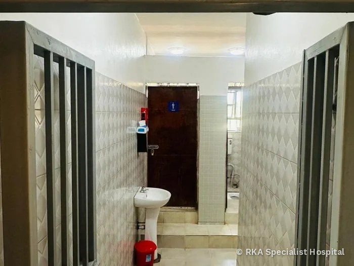 Washroom facilities at RKA Specialist Hospital