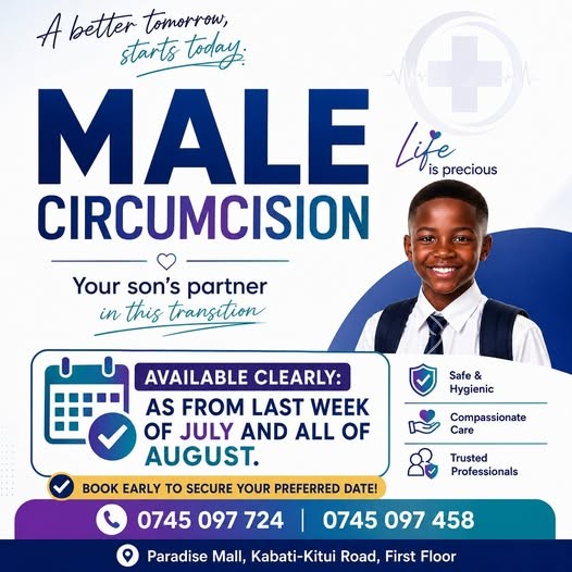 Male Circumcision promotion at RKA Specialist Hospital