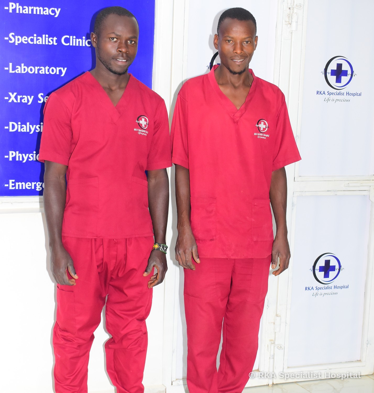 Onesmus and Joel, Hospital Cleaners