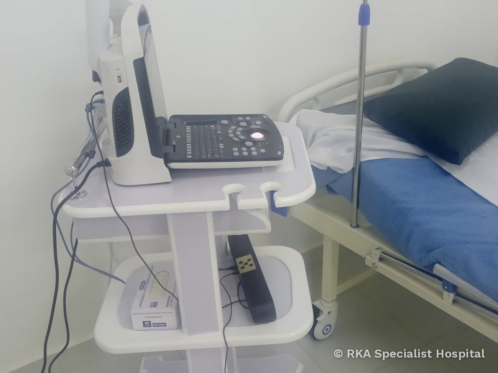 Ultrasound machine at RKA Specialist Hospital