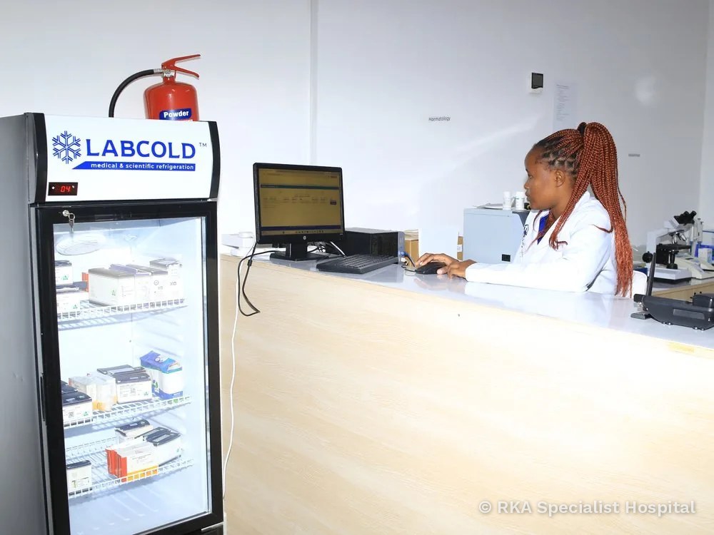 Posting Lab Results at RKA Specialist Hospital