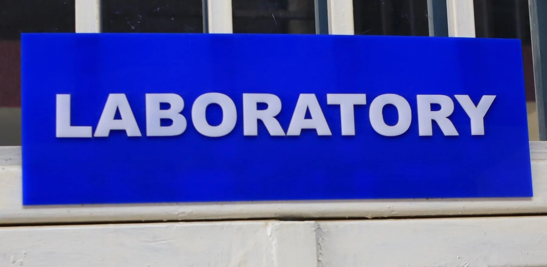 Laboratory signage at RKA Specialist Hospital