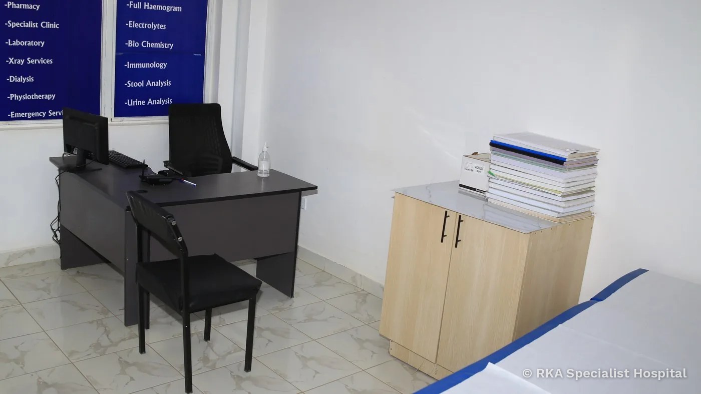 Orthopaedic specialist room at RKA Specialist Hospital
