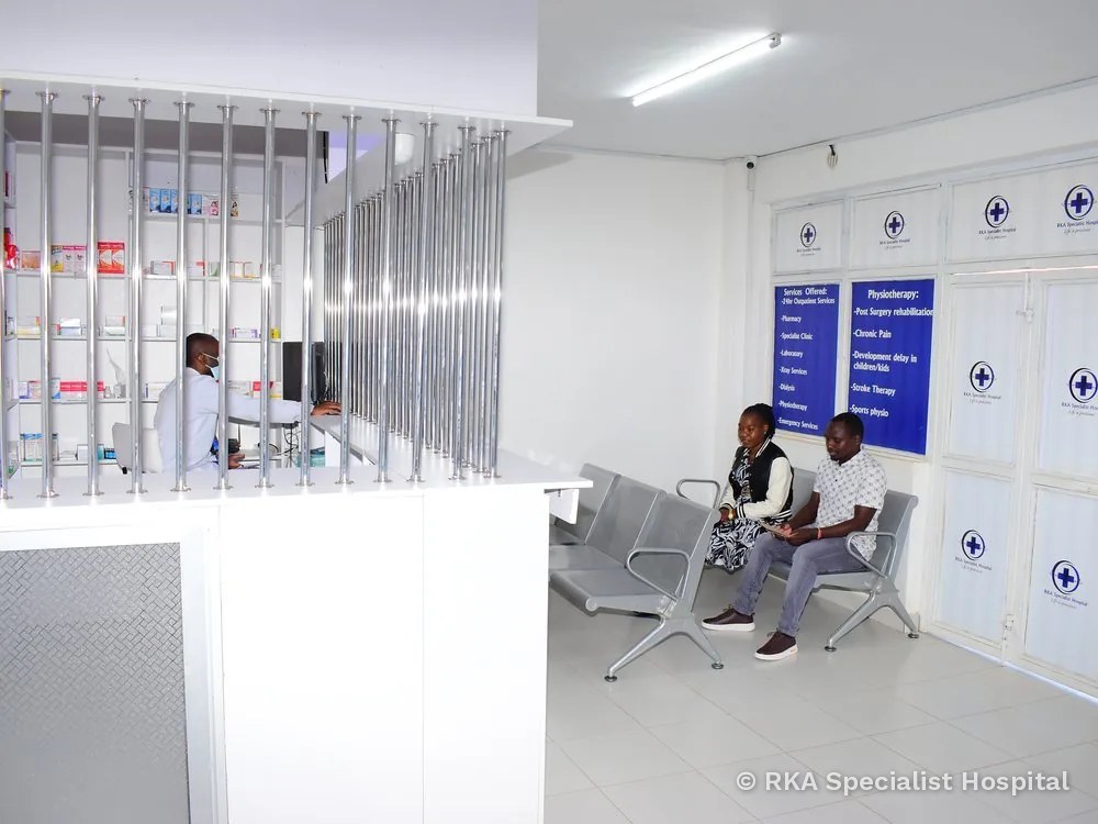 Pharmacy Waiting Area at RKA Specialist Hospital