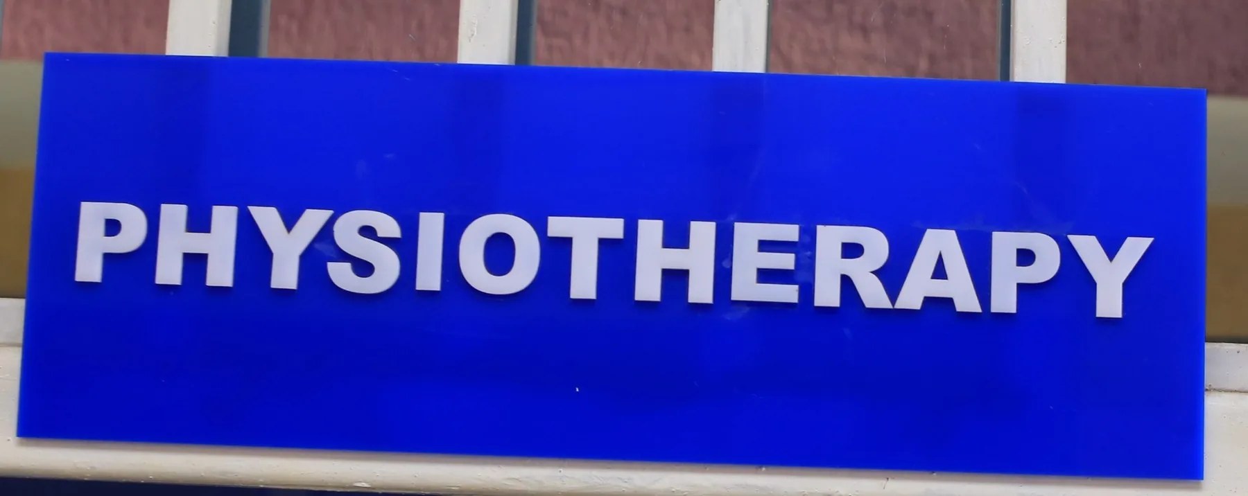 Physiotherapy department signage at RKA Specialist Hospital
