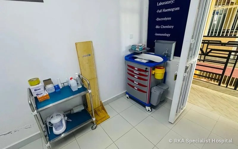 Vifaa vya uchunguzi wa afya katika RKA Specialist Hospital